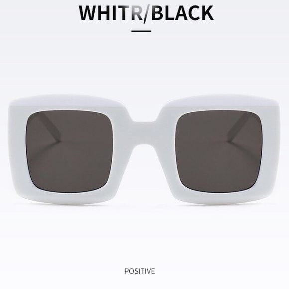 NEW Oversized Retro Square Sunglasses - Picture 2 of 3